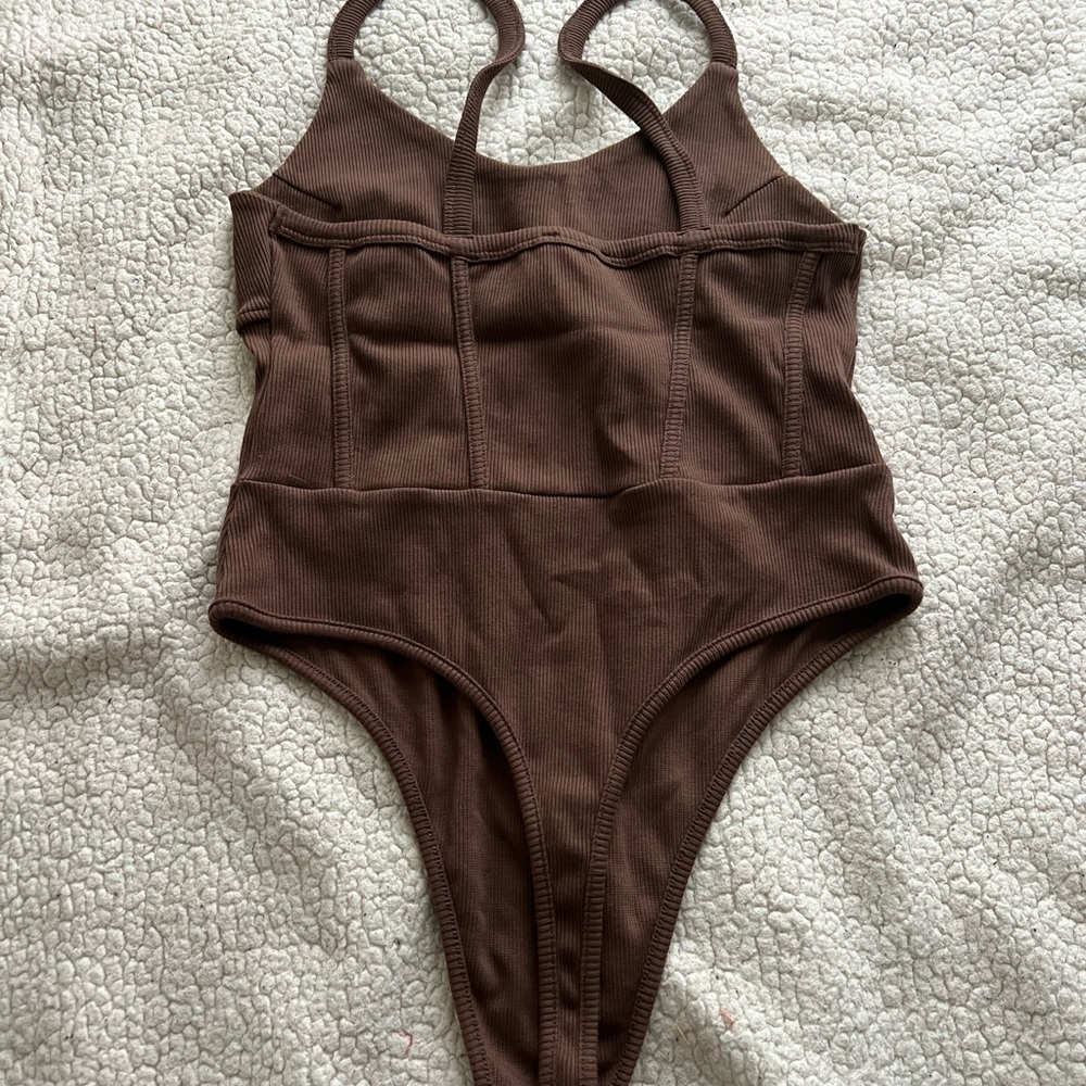 Brown bodysuit
